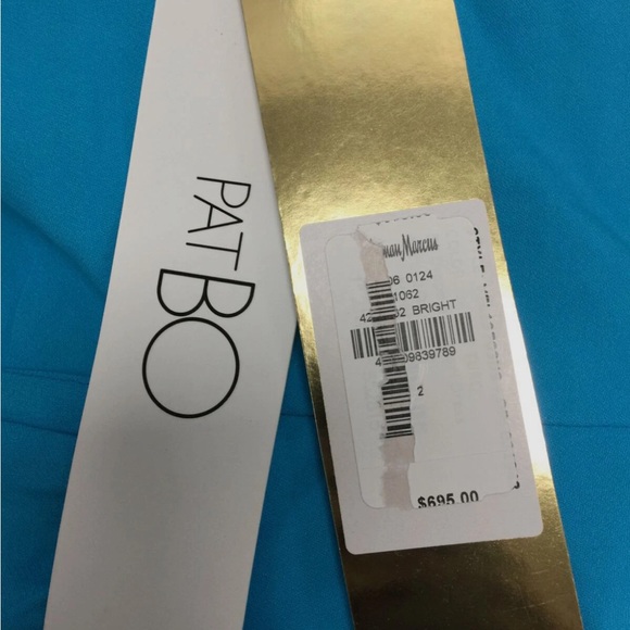 PatBO blue teal ruffle tiered Maxi dress XS (2) - Picture 4 of 7